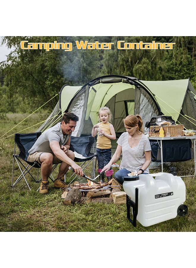 Generic - 28L Water Jug Camping Water Container Portable Water Tank with Spigot for Camping Outdoors - Image 1