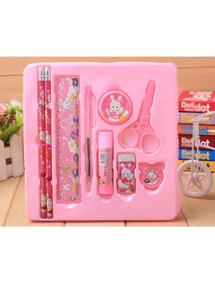 Generic Creative Pencil Set Children's Stationery Set Gift Box Learning Supplies Primary School Prizes Activity Gifts Essentials Supplies Kit Supplies for Girls Boys and Student Good Gift For Children Pink  - Image 3