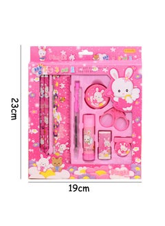 Generic Creative Pencil Set Children's Stationery Set Gift Box Learning Supplies Primary School Prizes Activity Gifts Essentials Supplies Kit Supplies for Girls Boys and Student Good Gift For Children Pink  - Image 2