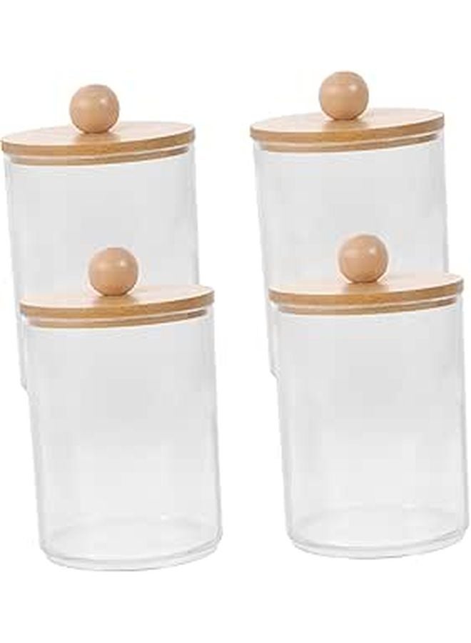 4PC Set Toothpick Container Portable Swab Holder Kitchen Dining Decor - Image 1