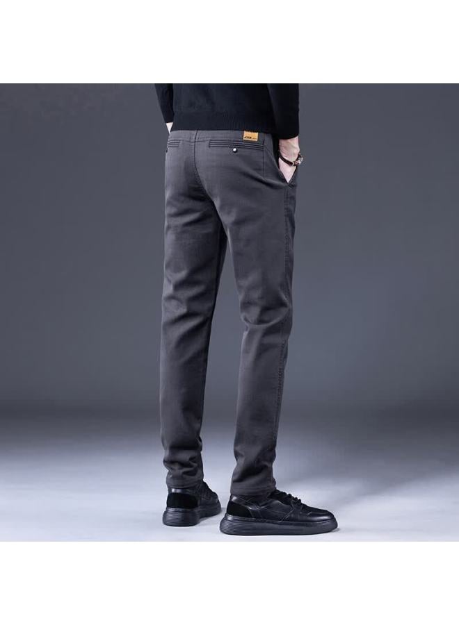 Playboy Men's Casual Pants Spring And Autumn Business Commuter Straight-leg Stretch Pants Trendy Versatile Slim Fit Trousers - Image 2