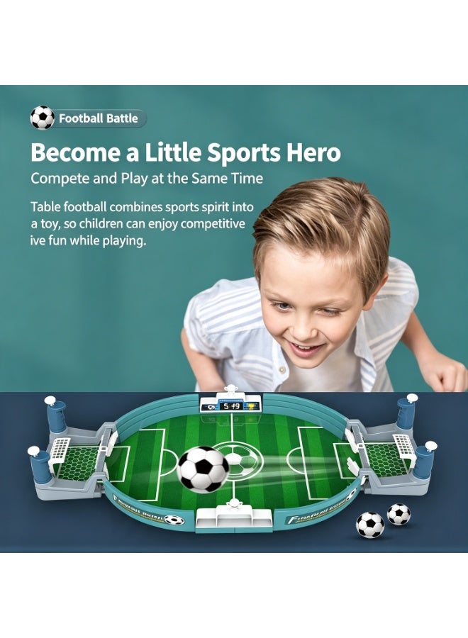 Family Party Tabletop Soccer Game - Two-Player Competitive Interactive Board Game, Portable And Durable Design, Educational Sports Toy, Christmas And Thanksgiving Gift - Image 3