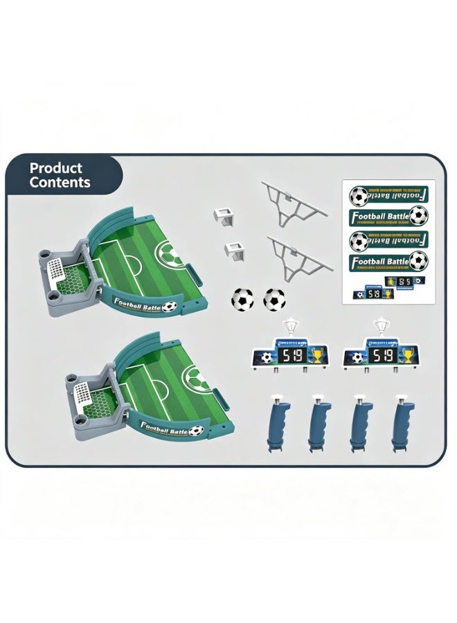 Family Party Tabletop Soccer Game - Two-Player Competitive Interactive Board Game, Portable And Durable Design, Educational Sports Toy, Christmas And Thanksgiving Gift - Image 2