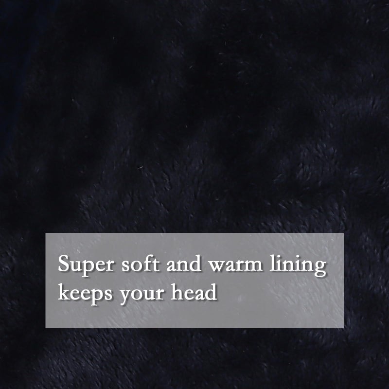 OMUKY Balaclava Hats for Women Cold Weather Thick Fluff Hats Adult Neck Face Cover Cap Ski Mask Neck Warmer(Navy) - Image 5