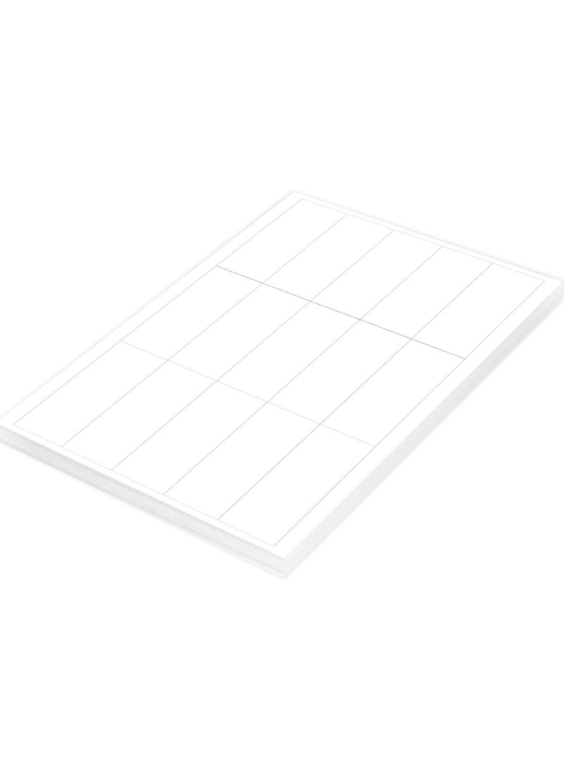 FIS Multipurpose Laser Labels, Colour White, Size 96X38MM (15 Stickers x 100 Sheet)  1500 Labels, Size : A4 (21X29.7 CM) , Pack of 100 Sheets -FSLA15-1-100 - Image 2