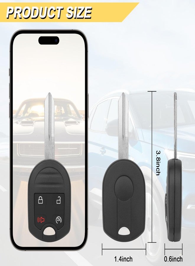 Vurkcy Key Fob Replacement for 2011-2014 Ford F150/ 11-16 F250 F350/ 09-17 Expedition/ 13-15 Explorer/ 07-15 Lincoln MKX/ 14-17 Navigator Car Keyless Entry Remote Start Control,CWTWB1U793, 4 Btn, 2Pcs - Image 4