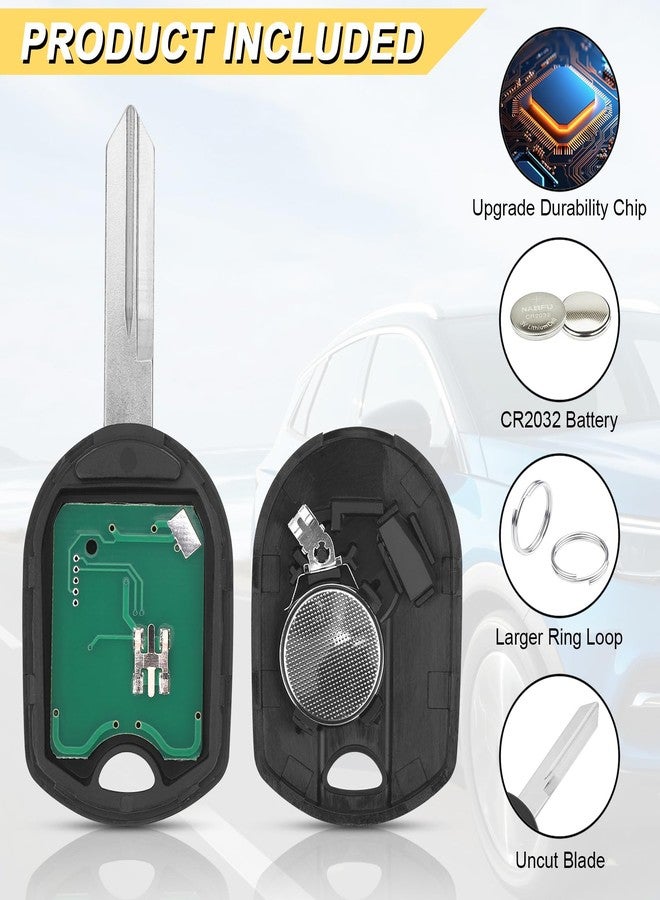 Vurkcy Key Fob Replacement for 2011-2014 Ford F150/ 11-16 F250 F350/ 09-17 Expedition/ 13-15 Explorer/ 07-15 Lincoln MKX/ 14-17 Navigator Car Keyless Entry Remote Start Control,CWTWB1U793, 4 Btn, 2Pcs - Image 5