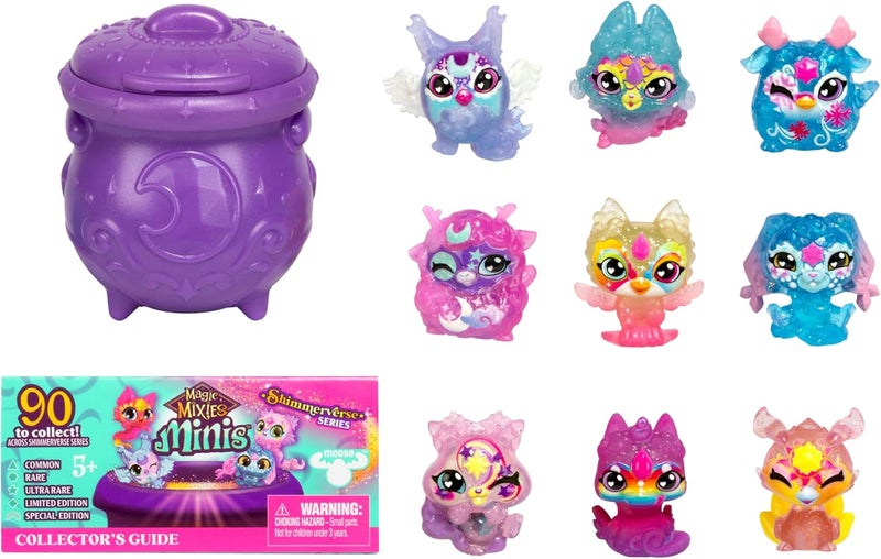 Moose Toys Magic Mixies Minis Magic Shimmerverse Series Collector's Pack - 9 Mini Mixies with Magical Fizz Cauldron - Image 5