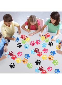 Geyee Geyee 108 Pcs Paw Prints Cutouts Paw Bulletin Board Decorations 3.2'' x 3.5'' Mini Colorful Paper Paw Cutouts for Kids Educational School Classroom Craft Wall Decor Party Favor Supplies  - Image 5