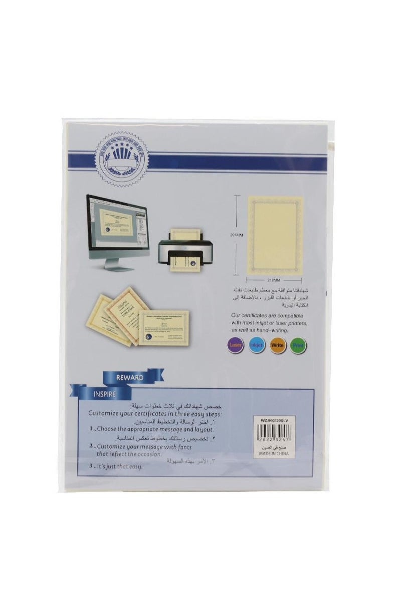 ROCO Certificate Paper A4Brief Card180 gsm - Image 2
