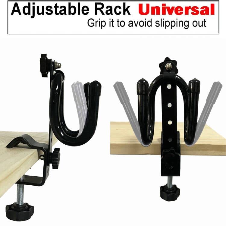 AUXPhome Universal Clamp-on Airbrush Holder - Hold Any Combination of Gravity-Feed, Side-Feed, Bottom-Feed and Trigger-Style airbrushes, A Must for Every Airbrush Artist - Beginner or Professional. - Image 4