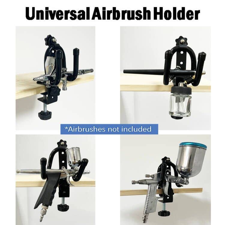 AUXPhome Universal Clamp-on Airbrush Holder - Hold Any Combination of Gravity-Feed, Side-Feed, Bottom-Feed and Trigger-Style airbrushes, A Must for Every Airbrush Artist - Beginner or Professional. - Image 5