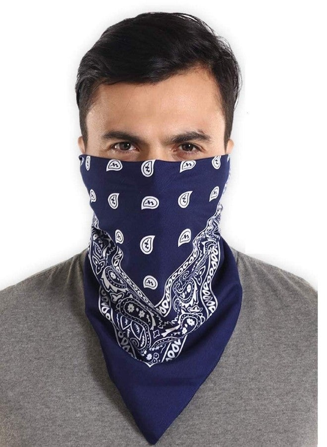 PAROPKAR Multi-Purpose Fancy Trendy Men Handkerchief 100% Cotton Novelty Printed Paisley Cowboy Bandana for Men Women (Multicolor -01) - Image 4
