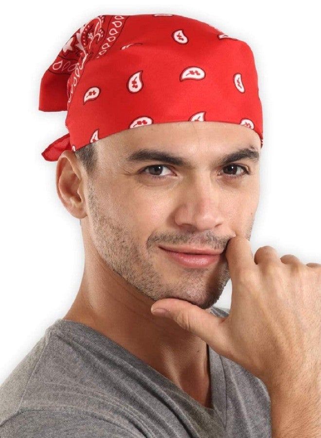 PAROPKAR Multi-Purpose Fancy Trendy Men Handkerchief 100% Cotton Novelty Printed Paisley Cowboy Bandana for Men Women (Multicolor -01) - Image 2