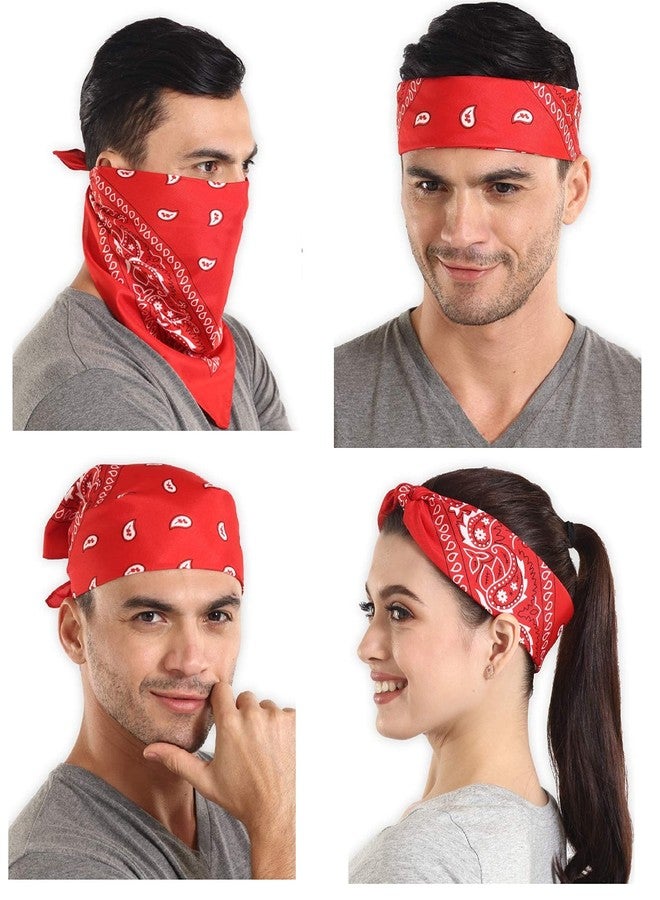 PAROPKAR Multi-Purpose Fancy Trendy Men Handkerchief 100% Cotton Novelty Printed Paisley Cowboy Bandana for Men Women (Multicolor -01) - Image 3