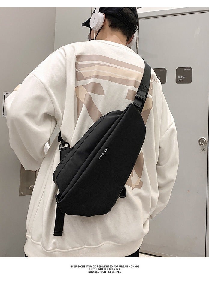 MIXDE Minimalist Wear-Resistant Oxford Crossbody Shoulder Bag with Adjustable Strap and Top Handle Multi-layer Functional New Trends Fashion Handbag for Men Solid - Image 1