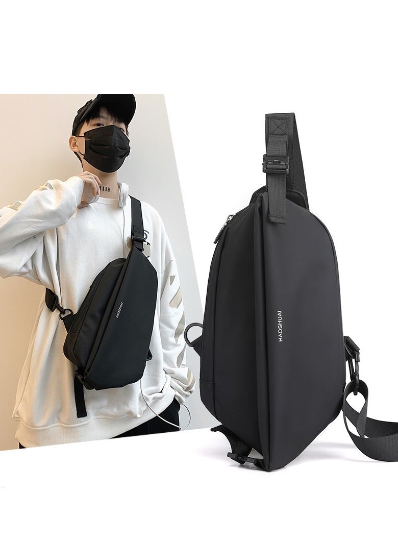 MIXDE Minimalist Wear-Resistant Oxford Crossbody Shoulder Bag with Adjustable Strap and Top Handle Multi-layer Functional New Trends Fashion Handbag for Men Solid - Image 2