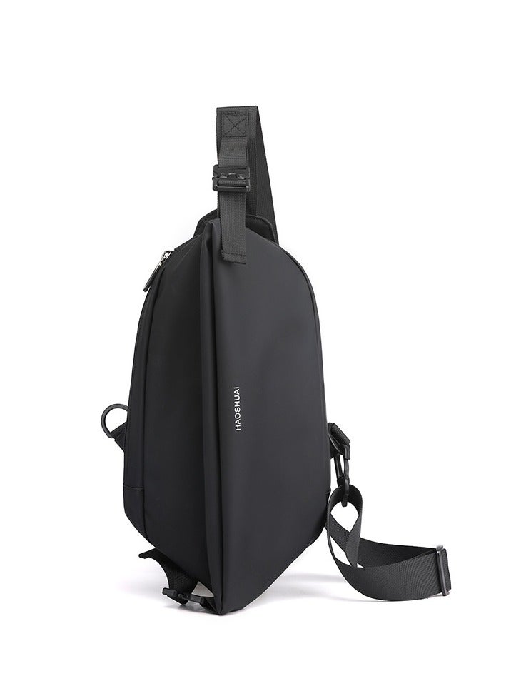 MIXDE Minimalist Wear-Resistant Oxford Crossbody Shoulder Bag with Adjustable Strap and Top Handle Multi-layer Functional New Trends Fashion Handbag for Men Solid - Image 3