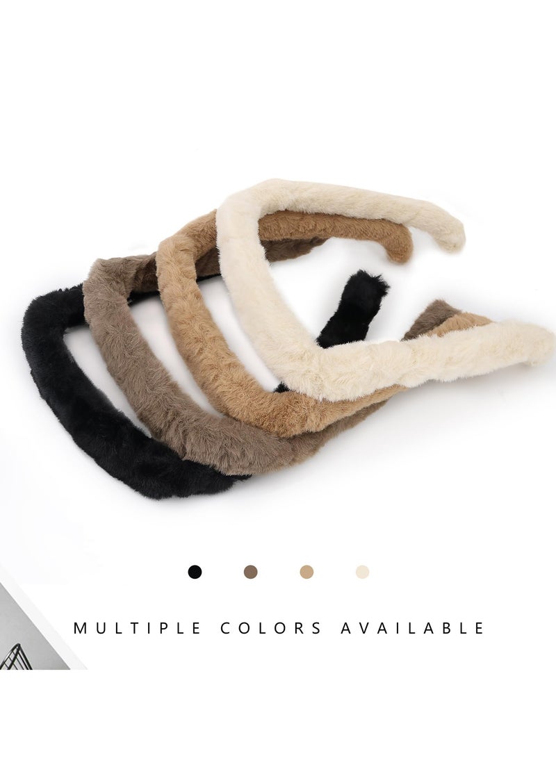 KASTWAVE 4Packs Woollen Headband, Square Headband Like Sunglasses for Curly Thick Hair, Invisible Hair Hoop Square Headbands Fits Like Sunglasses Hairband Glasses Headband for Women - Image 5