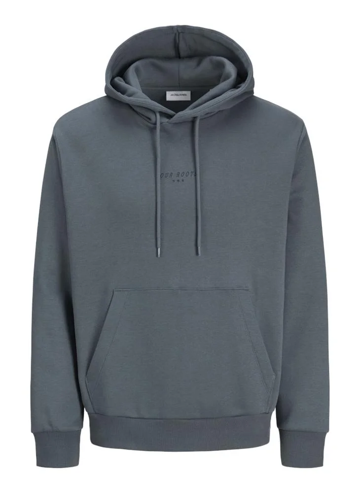 JACK & JONES Logo Regular Fit Pullover Hoodie