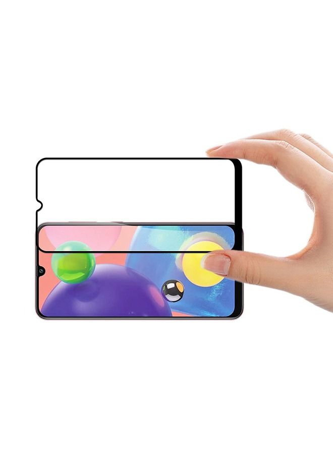واقي شاشة من الزجاج المقوى لهاتف سامسونج جالاكسي A70S شفاف - Image 4