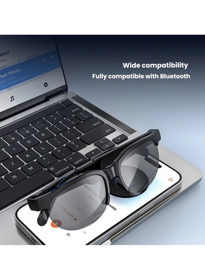 general Bluetooth smart translation glasses with wireless Bluetooth headphones for cycling sunglasses - Image 4