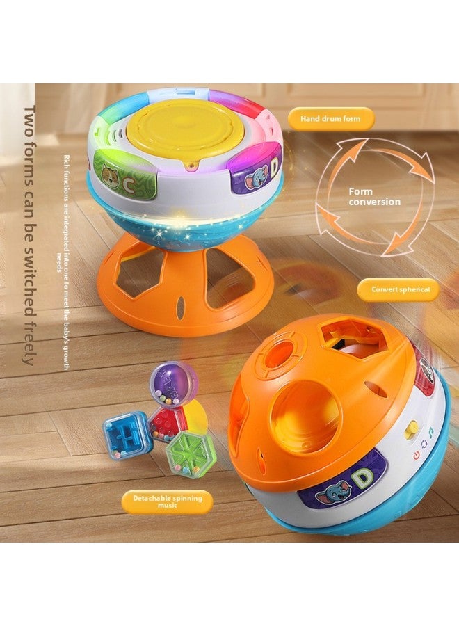 Loquat Products Infant Learning To Climb Ball Hand-clapping Drum Two-in-One Exercise Crawling And Grasping Ability Music Educational Toys-Color:Blue-multifunctional Learning Climbing And Turning Ball - Image 3