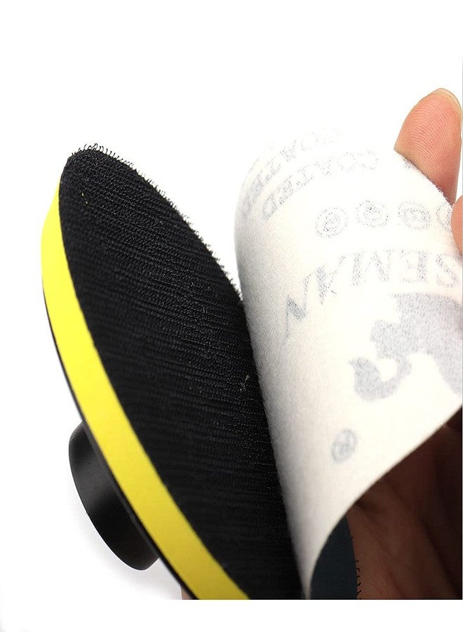 SI FANG 2 Pack 3 Inch Hook and Loop Sanding Pads with M10 Thread Hex Drill Adapter, Sanding Discs Backing Pad Rubber Backing Plates for Angle Grinder, Drill Buffer Polisher Attachment (12000RPM) - Image 3