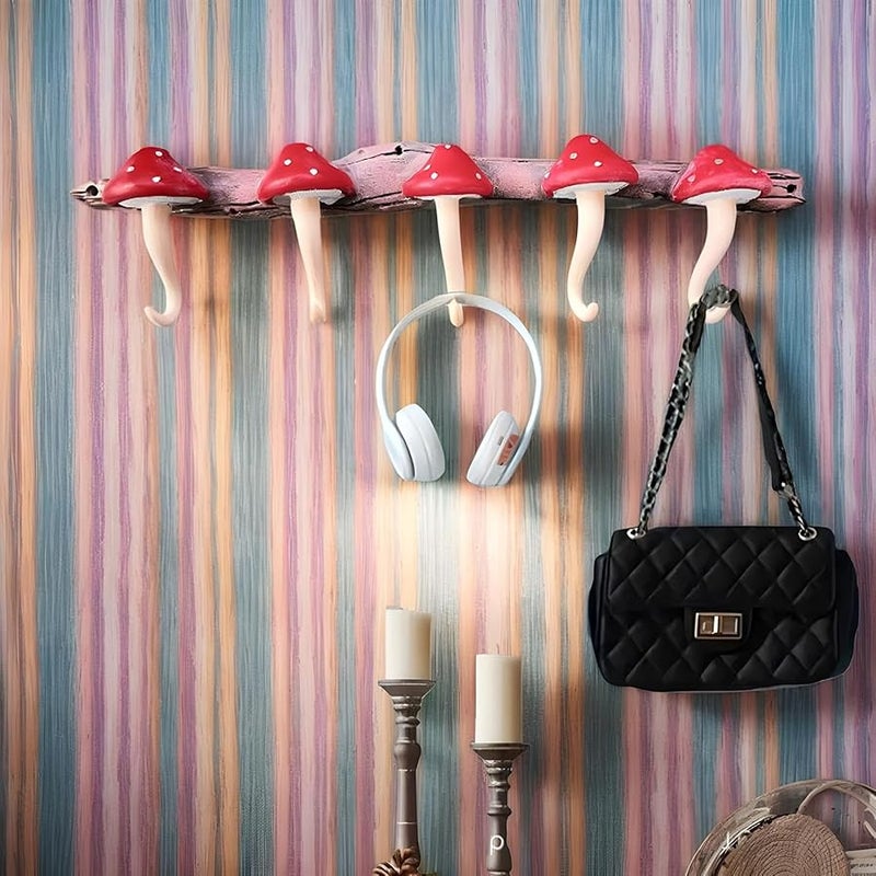 خطافات معطف جدار الفطر مثبتة باللاصق رف لغرفة المعيشة غرفة النوم الحمام - Image 3