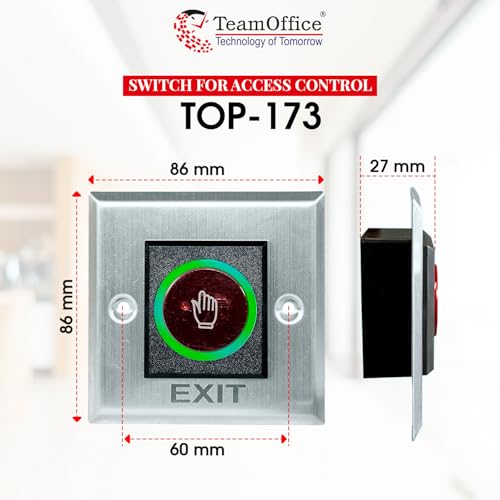 Team Office No Touch Door Exit Switch For Access Control(NO,NC,Com Output) - Image 2
