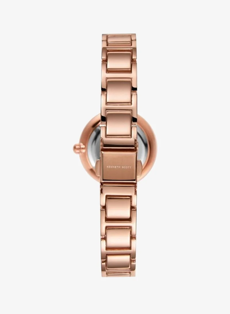 KENNETH SCOTT Women's Alloy+Ceramic Analog Watch K22531-KCWW - 30 mm
