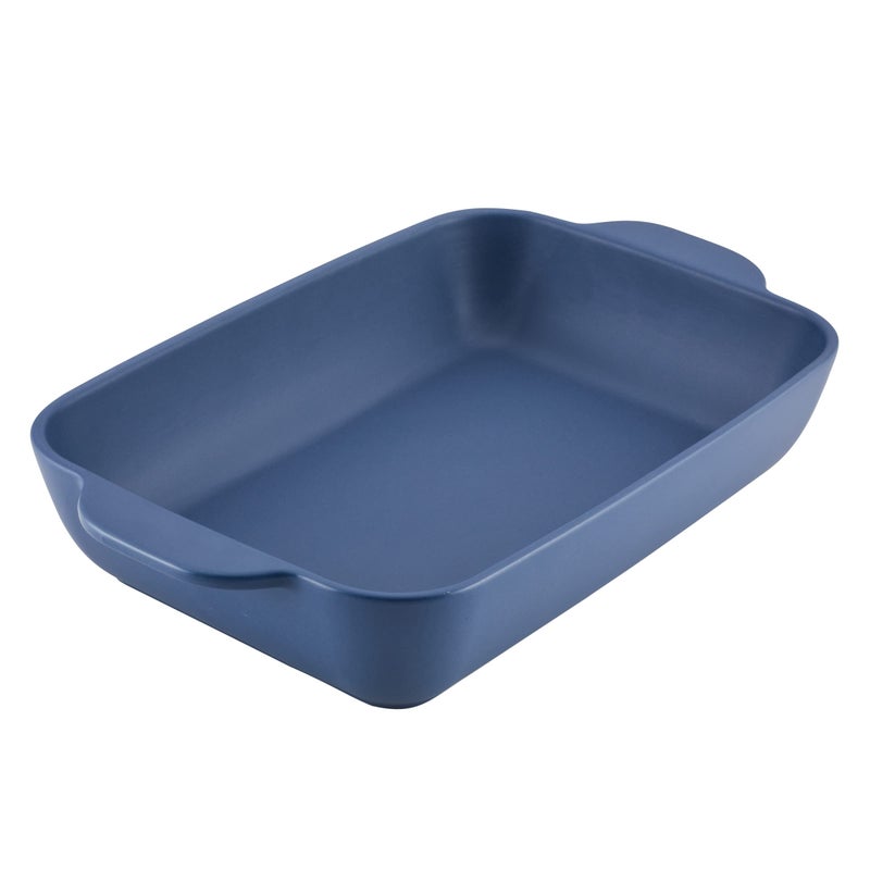 Ayesha Curry Ceramics Baking Dish/Lasagna Bakeware Pan, Rectangular, 9 Inch x 13 Inch - Anchor, Blue - Image 1
