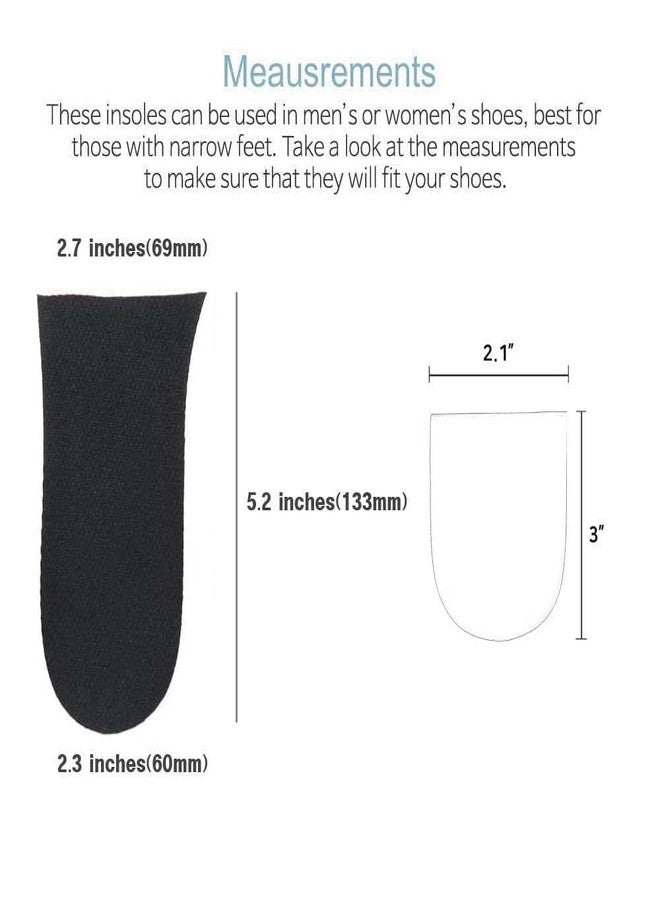 BalanSole 12mm(1/2 Inch) Limb Leg Length Discrepancies LLD Heel Inserts Insoles (2 Medium Lefts) Black - Image 2