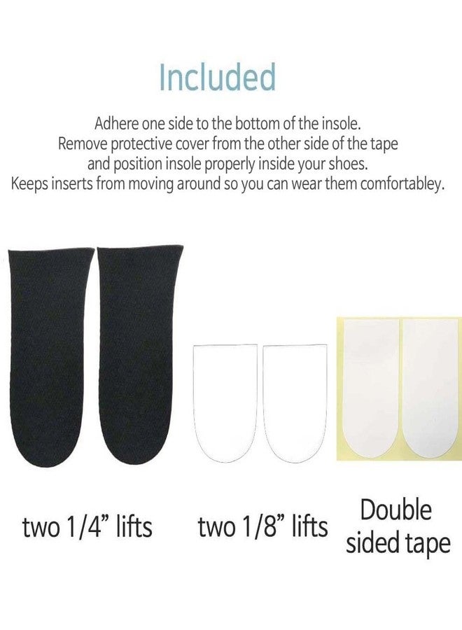 BalanSole 12mm(1/2 Inch) Limb Leg Length Discrepancies LLD Heel Inserts Insoles (2 Medium Lefts) Black - Image 4