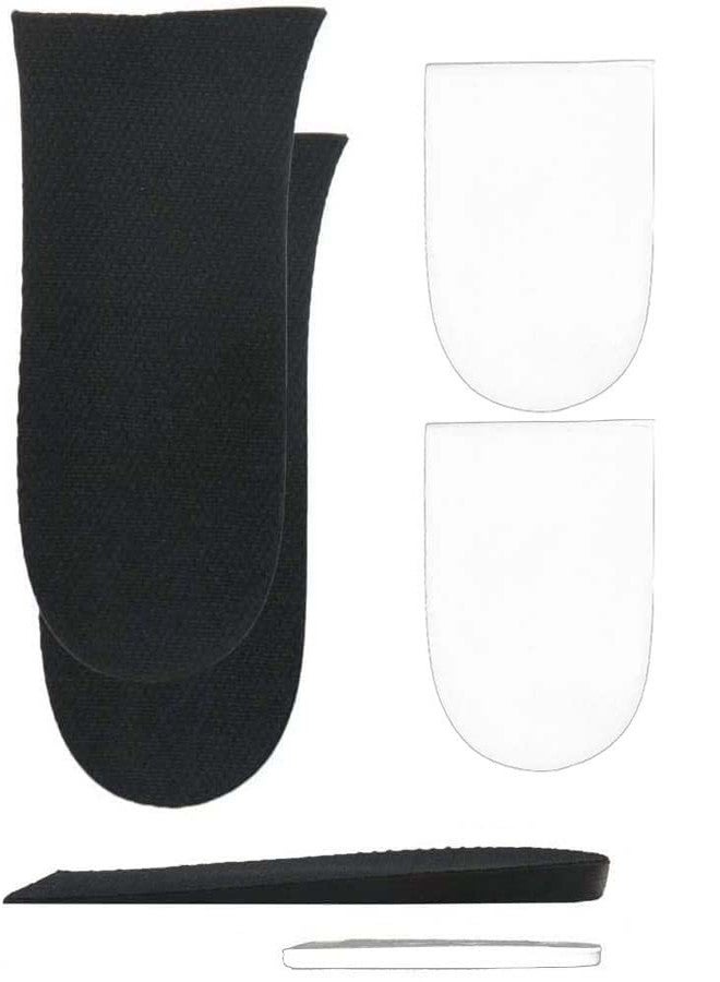 BalanSole 12mm(1/2 Inch) Limb Leg Length Discrepancies LLD Heel Inserts Insoles (2 Medium Lefts) Black - Image 1
