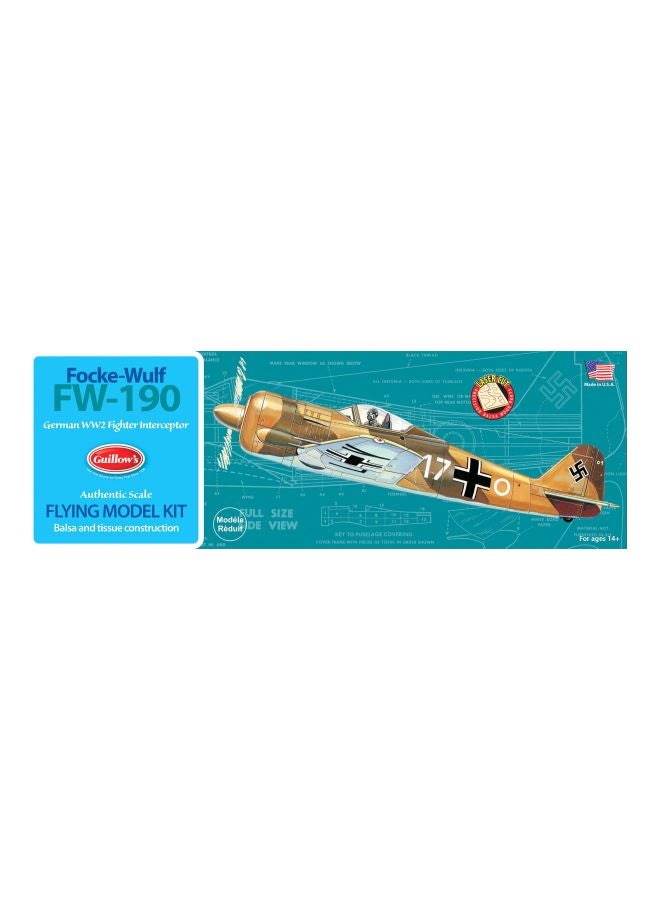 Guillow Focke Wulf FW-190 Flying Model Kit PKG502 - Image 2