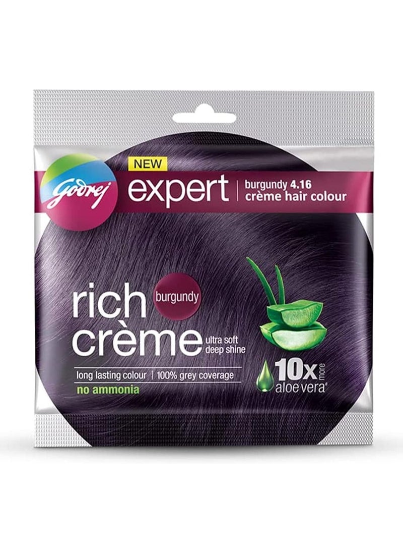 Godrej Expert Rich Creme Hair Color Burgundy 4.16  - Image 1