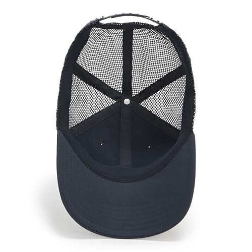 Under Armour Men's Blitzing Trucker Hat, (004) Black/Black/White, One Size Fits Most - Image 3