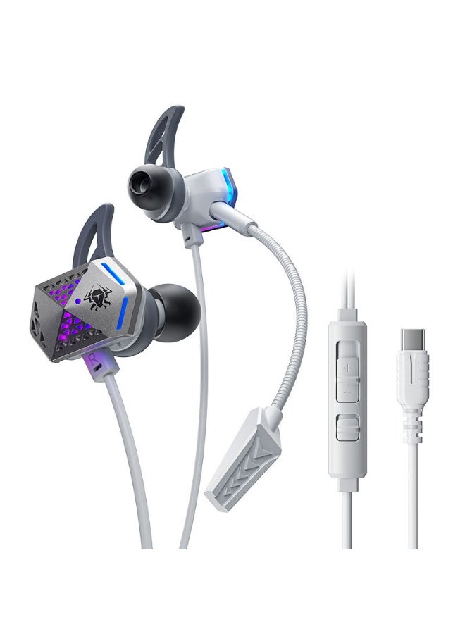 بليكستون سماعة ألعاب بليكستون RX3 Space Edition تايب سي بإضاءة RGB مع ميكروفون طويل  سماعة ألعاب رياضية إلكترونية مكبر صوت تتبع من الجيل الخامس تحكم في مستوى الصوت اللون رمادي - Image 1