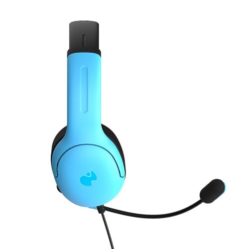 PDP AIRLITE Wired Stereo Gaming Headset, Officially Licensed by Sony PlayStation 5, PS5/PS4/PS3/PC, Lightweight Durable Headphones, 3.5mm Audio Jack, Noise-canceling Flip-to-Mute Mic, Neptune Blue - Image 4