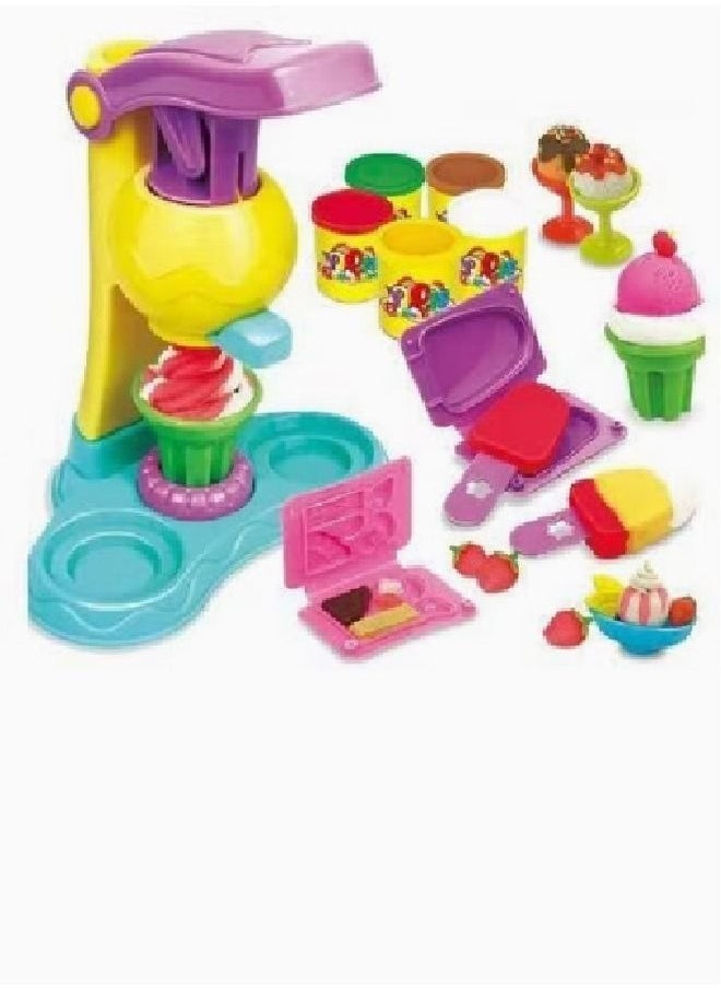 Generic - Ice Cream Maker Machine Kit Pretend Role Play Educational Toy Set For Kids - Image 1
