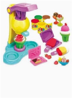 Ice Cream Maker Machine Kit Pretend Role Play Educational Toy Set For Kids