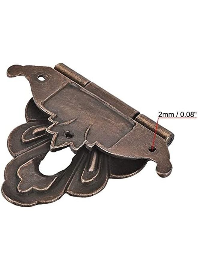 Antique Zinc Alloy Wooden Box Hasp Clasp 100 x 85 mm with Screws - Image 4