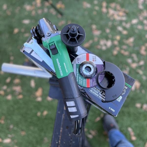 Metabo HPT Angle Grinder | 4-1/2-Inch | 12 Amp | AC Brushless Motor | Variable Speed | 3-Position Side Handle | G12VE2 - Image 3