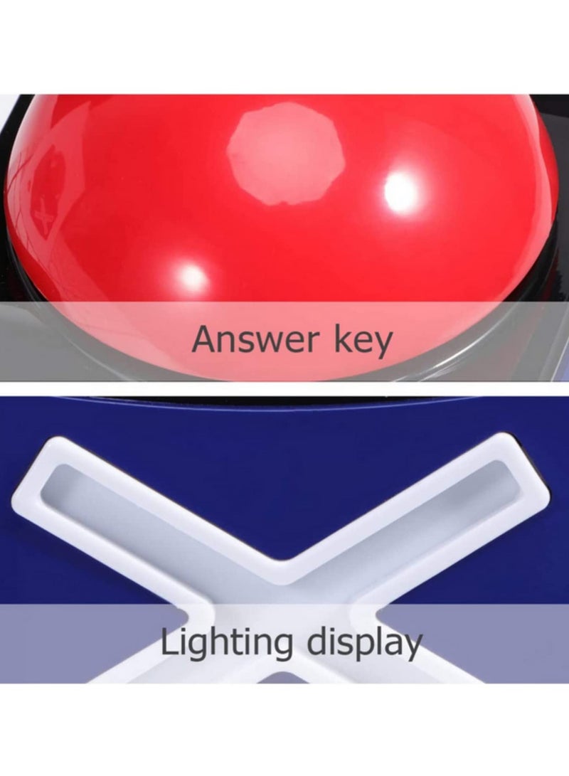 2Pcs Red Buzzer Alarm Button Box with Sound and Light Alarm Sound Play Button Trivia Quiz Got Talent Buzzer for Contest Answer Game  - Image 4