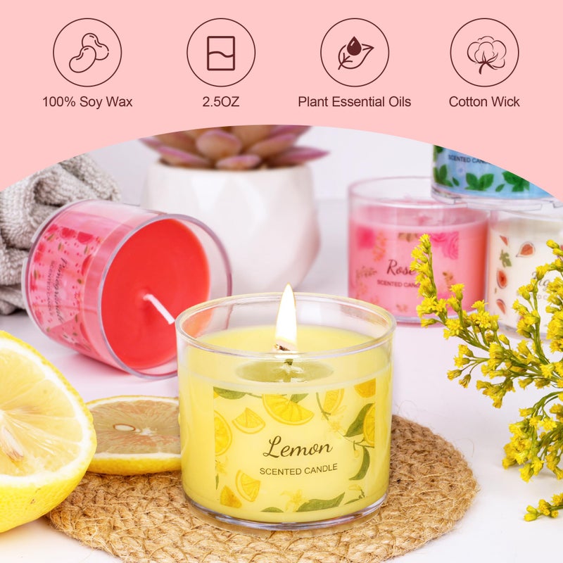 FURNIZONE Scented Candles for Home, 12 Pack Candle Set for Women, Small Soy Candles Bulk, Mothers Day Gifts from Daughter - Mini Candle Gift Set for Bridesmaid Anniversary Birthday Valentines Christmas - Image 5