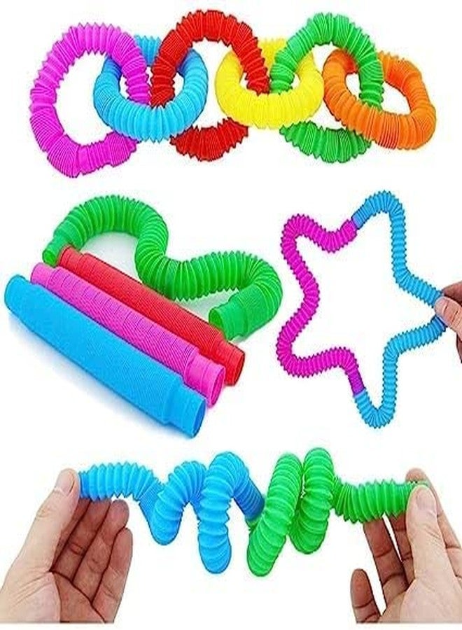 FEDDE Big Size Fidget Pop Tube Toys for Kids 6pcs ( First Quality Products and Big Size and Sounds and Stretch) - Image 2