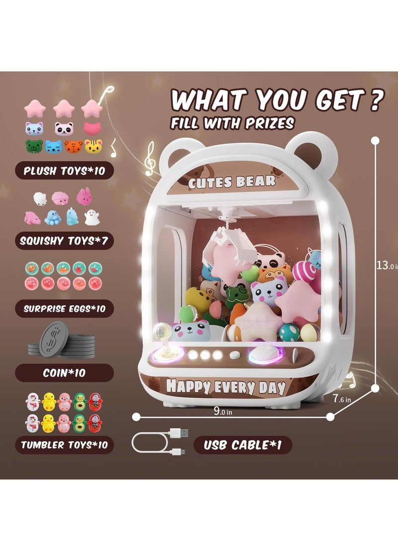 Skirfy Skirfy Large Claw Machines for Kids,Unicorns Toys for Girls Age 6+,Kids Arcade Games Mini Vending Machine with Squishy Toy Candy Dispenser Machine,Claw Game Machine,Birthday Gifts for Girls Age 8-12  - Image 2