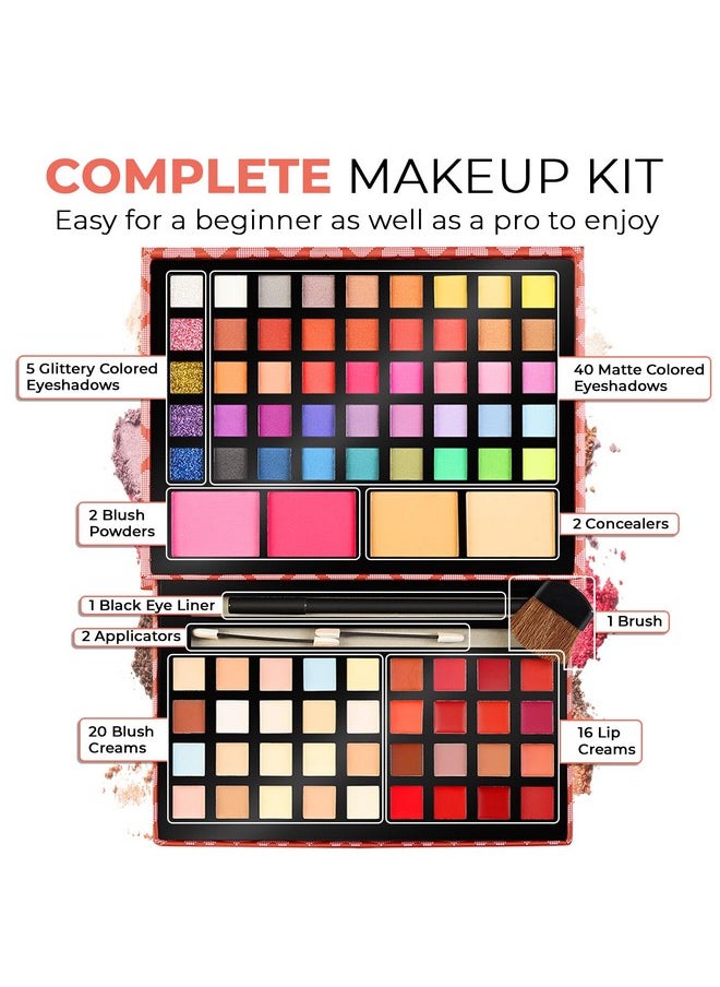 Toysical Toysical 2-Tier Makeup for Teens 10-12 - Kids Makeup Kit for Girl, Real Washable Makeup for Teen Girls or Women - Non Toxic Makeup Gift Set 86 Colors Full Makeup Starter Kit for Teenagers  - Image 3