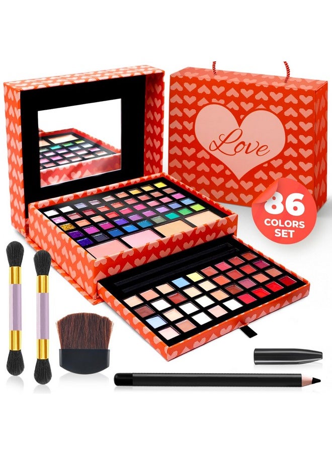 Toysical Toysical 2-Tier Makeup for Teens 10-12 - Kids Makeup Kit for Girl, Real Washable Makeup for Teen Girls or Women - Non Toxic Makeup Gift Set 86 Colors Full Makeup Starter Kit for Teenagers  - Image 1